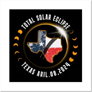 texas solar eclipse Posters and Art